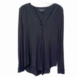 Joan Vass New York Black Top Size Medium